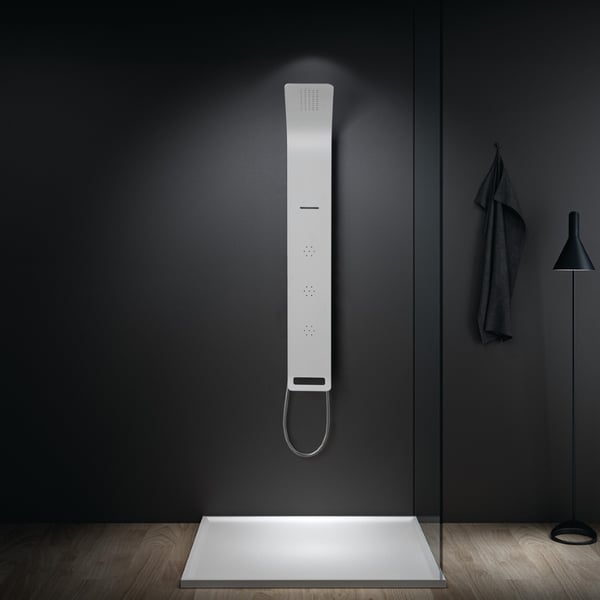 Στήλη Ντους-Υδρομασάζ Icos Astrea White Matt